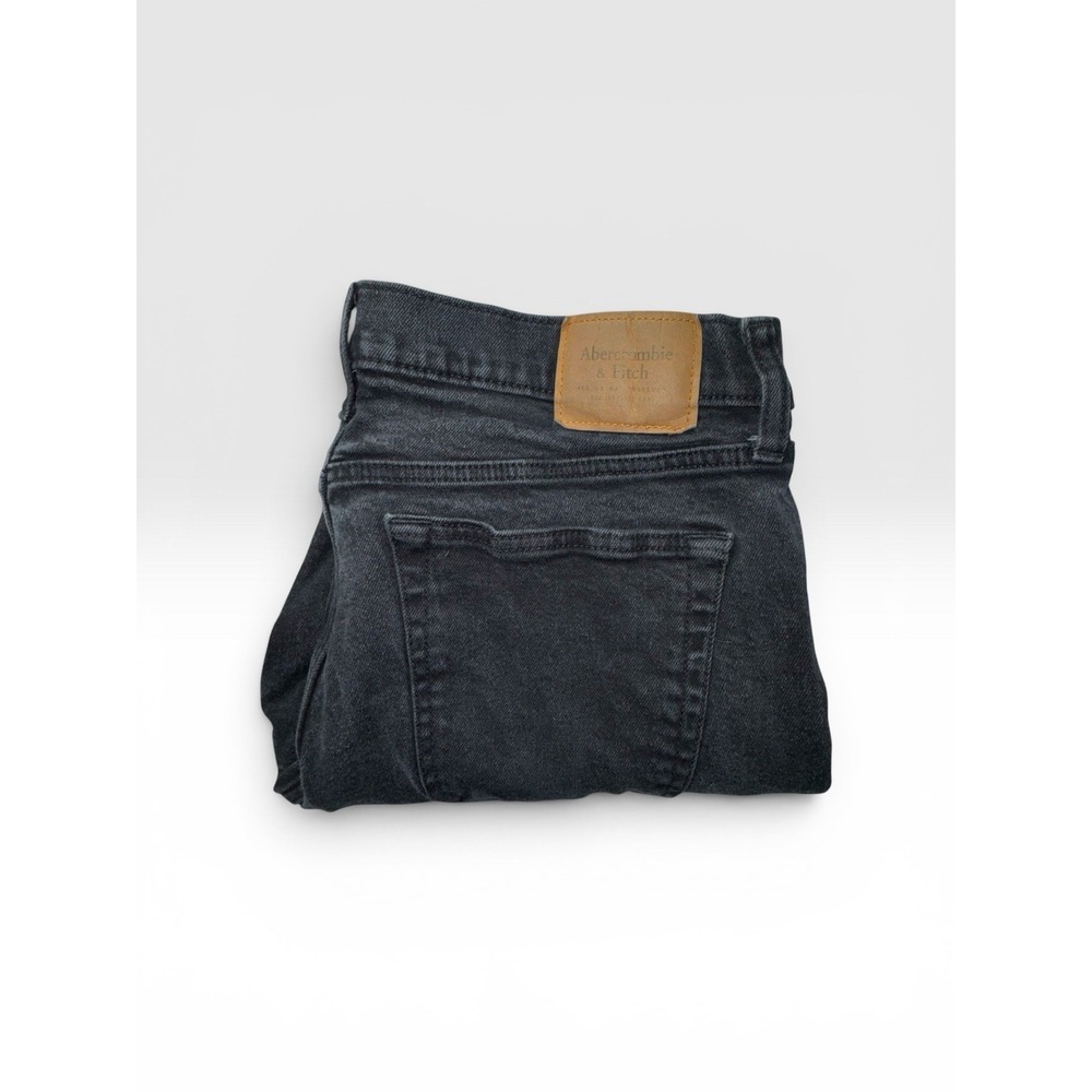 Abercrombie & Fitch Black Skinny Jeans  Flex Midrise Men's 34x32